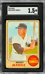 1968 Topps #280 Mickey Mantle - SGC FR 1.5