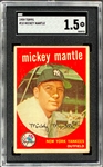 1959 Topps #10 Mickey Mantle - SGC FR 1.5