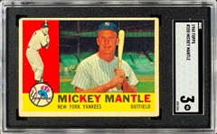 1960 Topps #350 Mickey Mantle - SGC VG 3