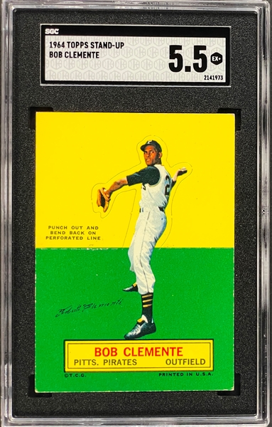 1964 Topps Stand-Up Roberto Clemente - SGC EX+ 5.5