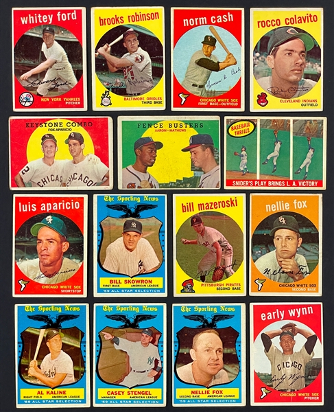 1959 Topps Baseball Partial Set (373/572) 