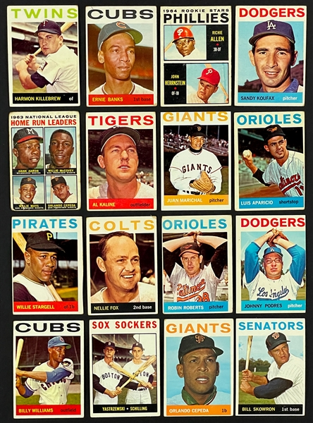 1964 Topps Baseball Partial Set (231/587)