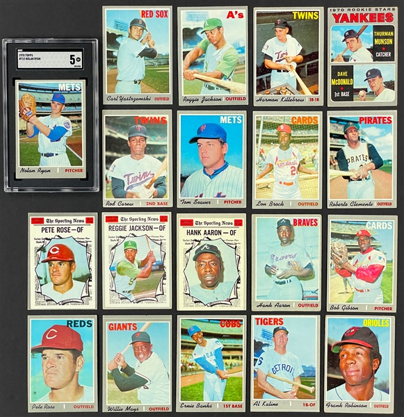 1970 Topps Baseball Complete Set (720) Plus 44 Duplicates (764 Total Cards)