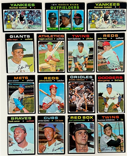 1971 Topps Baseball Complete Set (752) Plus 30 Duplicates (782 Total Cards)
