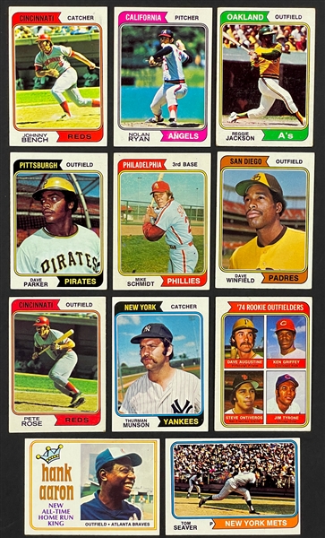 1974 Topps Baseball Complete Set (660) Plus 49 Duplicates (709 Total Cards)