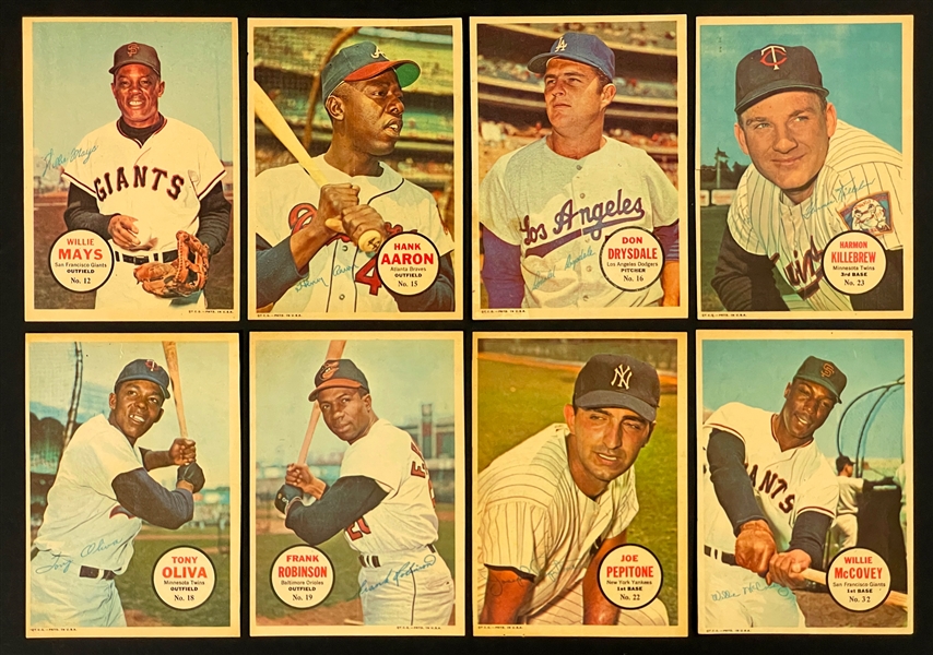 1967-1970 Topps Posters Collection of 56 with Complete 1968 (24) and 1970 Sets (24)