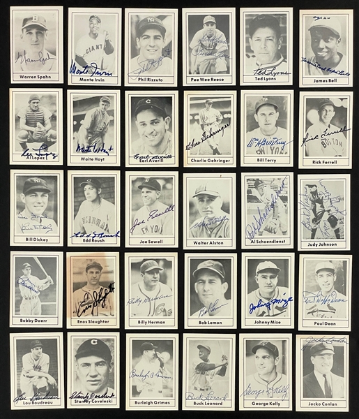 1978 Grand Slam Signed Card Collection of 139 Different with 32 Hall of Famers (Beckett)