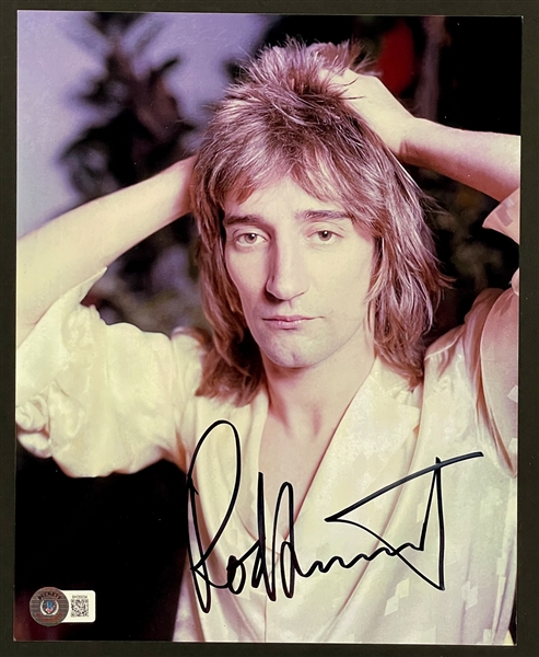 Rod Stewart Signed 8x10 Photo - "Maggie May" Era (BAS)