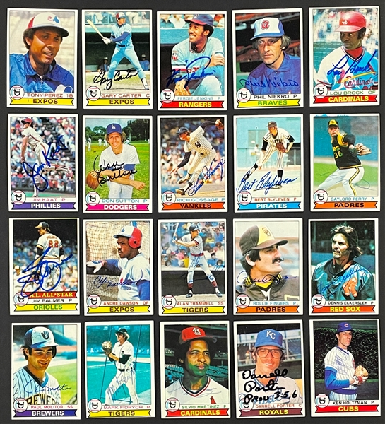 1979 Topps Baseball Signed Near Set (615/726) (Beckett)