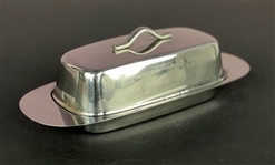 Elvis Presley Owned Silver Butter Dish - From the Collection of Graceland Cook Nancy Rooks