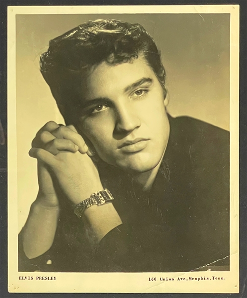 1955 Elvis Presley Signed Sun Records Promotional Photo (Beckett)