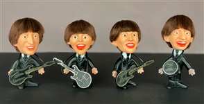 1964 “Remco” Beatles Dolls Complete Set of Four - with All Instruments - John, Paul, George and Ringo