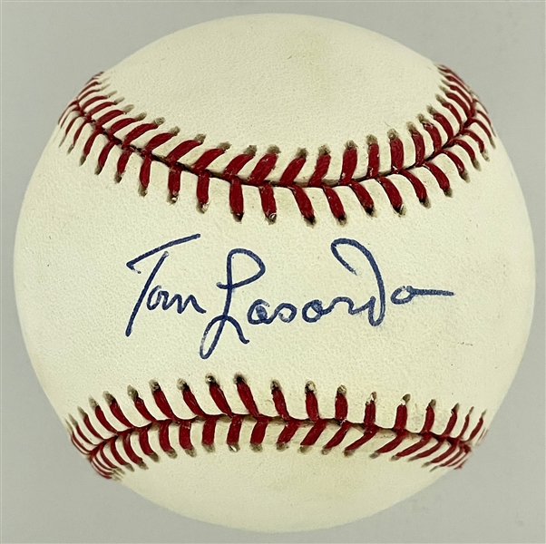 Tommy Lasorda Single Signed Baseball (Beckett)