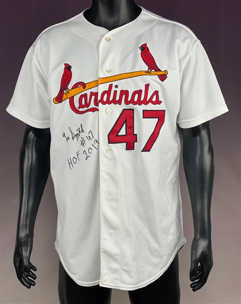 Lee Smith Signed Game Used 1992 St. Louis Cardinals Home Jersey (Beckett)