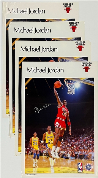 1986-87 "Marketcom" File Copy <em>Sports Illustrated</em> Poster Collection of 32 Incl. Michael Jordan, Walter Payton, John Elway and Others