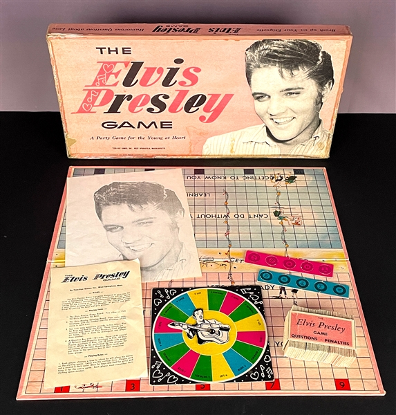 1956 Elvis Presley Enterprises "The Elvis Presley Game" COMPLETE with Original Promo Photo