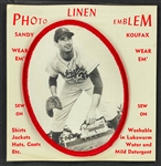 1964 "Photo Linen Emblem" Sandy Koufax in Original Package
