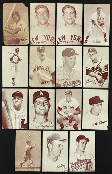 1946-66 Exhibits Group of 15 with Willie Mays