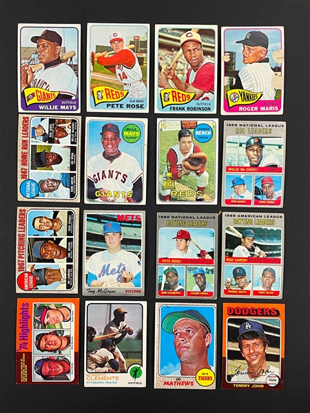 1941-1975 Topps, Bowman, Fleer Shoebox Collection of 629 with TONS of Hall of Famers and Stars