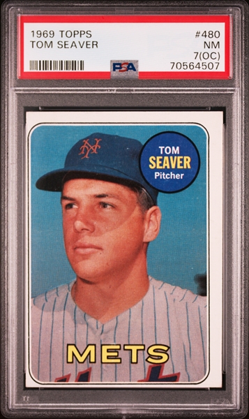 1969 Topps #480 Tom Seaver – PSA NM 7(OC)