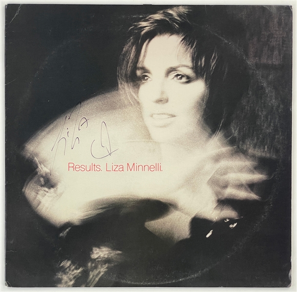 Liza Minelli Signed 1989 LP <em>Results</em> (BAS)