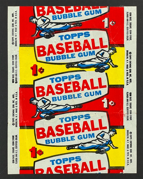 1957 Topps Baseball One-Cent Wrapper 