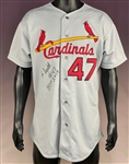 Lee Smith Signed Game Used 1993 St. Louis Cardinals Road Jersey (Beckett)