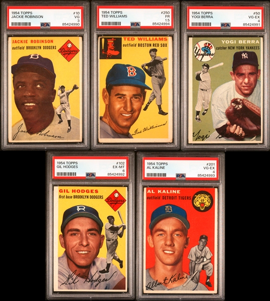 1954 Topps Baseball Near Set (228/250)