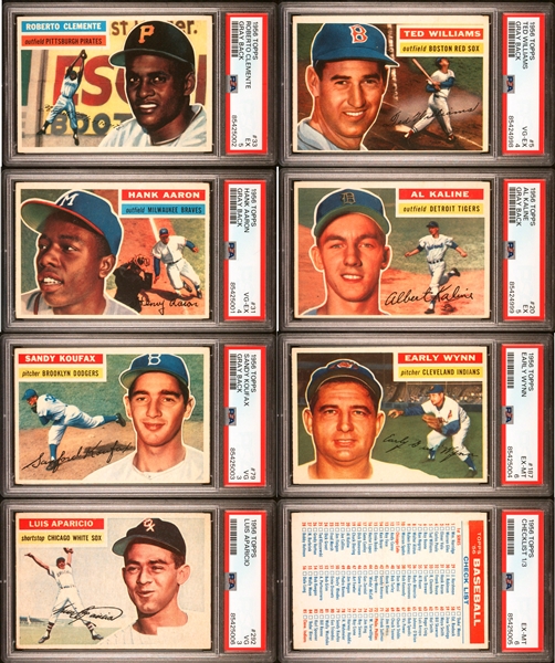 1956 Topps Baseball Partial Set (264/340)