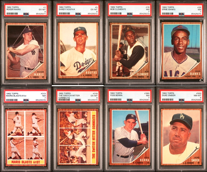 1962 Topps Baseball Near Set (578/598)