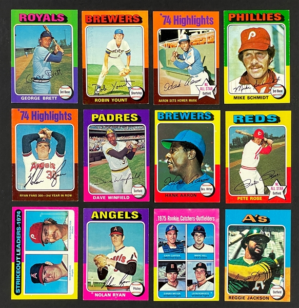 1975 Topps Baseball Near Set (625/660)