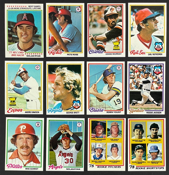 1978 Topps Baseball Complete Set (726)