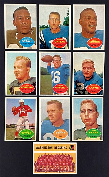 1960 Topps Football Near Set (127/132)