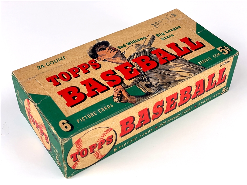 1954 Topps Baseball 5-Cent Ted Williams Display Box - Undated
