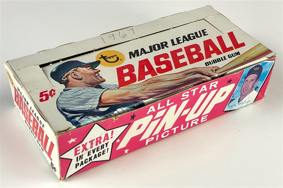 1967 Topps Baseball 5-Cent Display Box - "All-Star Pin-Up" Variation 