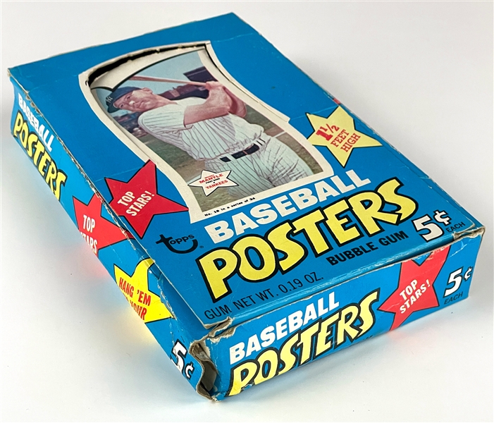 1968 Topps Baseball Posters 5-Cent Display Box