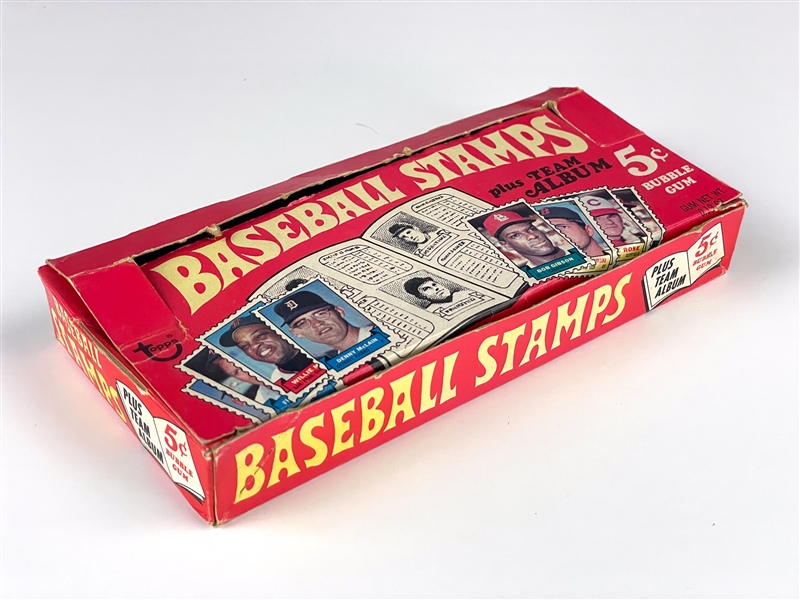 1969 Topps Baseball Stamps 5-Cent Display Box