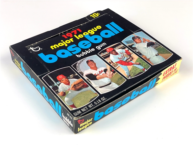 1971 Topps Baseball 10-Cent Display Box - "EXTRA! Insert" Variation