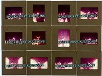 1976 Group of 12 35mm Color Slides of Elvis Presley Performing at The Omni in Atlanta