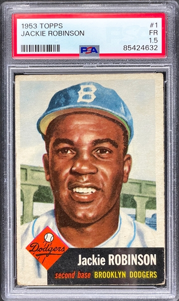 1953 Toppa #1 Jackie Robinson - PSA FR 1.5