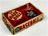 1951 Bowman Baseball 5-Cent Display Box - Dated