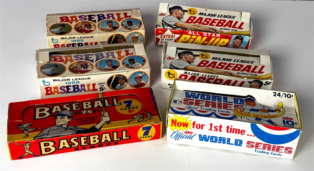 1960s Topps Baseball Display Boxes (6)