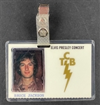 1977 "Elvis Presley Concert" TCB Photo ID Badge from Sound Engineer Bruce Jackson