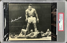 Muhammad Ali Signed Limited Edition Photo Standing Over Sonny Liston Encapsulated by PSA/DNA (2606/7500) 