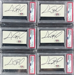 Group of Six Chris Bosh Signed Bookplates Encapsulated by PSA/DNA