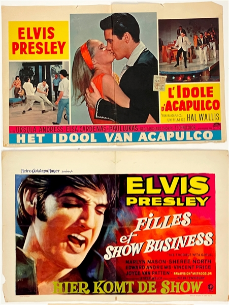 1960s Elvis Presley Belgian Movie Poster Collection (3) Incl. <em>Fun in Acapulco</em>, <em>Tickle Me</em> and <em>Trouble with Girls</em>