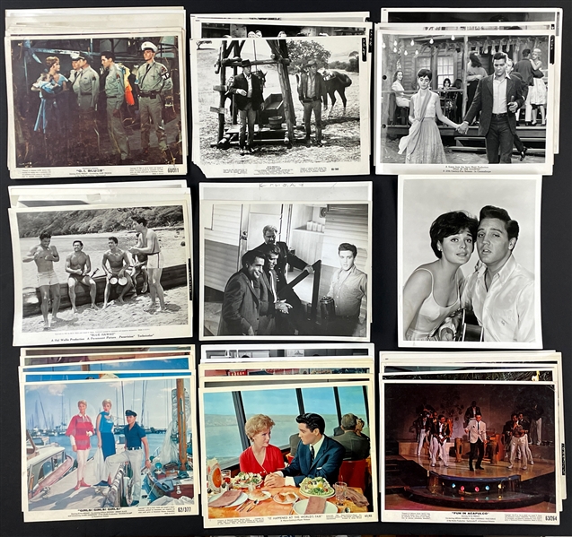1960s Elvis Presley Movie B/W and COLOR 8x10 Photo HOARD (174) Incl. EVERY FILM IN THE DECADE!