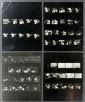 1956 Elvis Presley Alfred Wertheimer Four Contact Sheets with 63 Images From July 1, 1956, <em>Steve Allen Show</em> Appearance