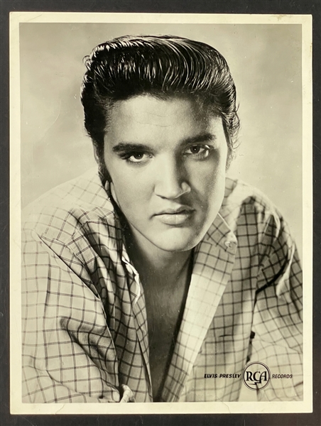 1956 Unusual Elvis Presley RCA Promotional Photo 