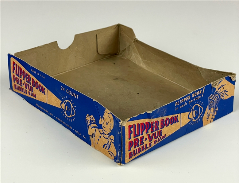 1949 R701-4 Bowman Movie Flipper Book Pre-Vue Gum Pictorial Display Box Bottom